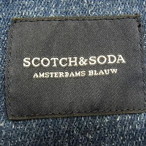 ◇SCOTCH&SODA ソフト デニム カバーオール フィールドジャケット スコッチアンドソーダ インディゴブルー メンズ 1円スタートの画像9