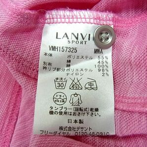 美品 定価3万円■LANVIN SPORT ランバン 半袖 ポロシャツ デサント 夏物 メンズ 1円スタートの画像6