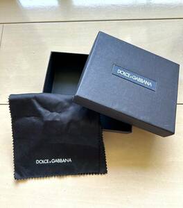 新品同様★DOLCE&GABBANA ドルチェ&ガッバーナ　 保存箱+布　ジュエリーボックス　小物入れ　ブラック★