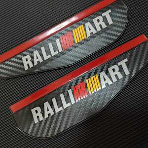  Ralliart door mirror side mirror visor carbon style # Lancer Pajero Mini Delica D5 ek Wagon Eclipse Cross Outlander 