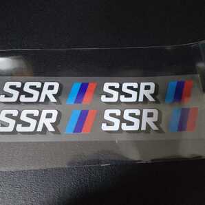 SSR ホイール用ステッカー 4P(検)VOLK RACING RAYS WORK BBS ENKEI BADX WALD トヨタ 日産 ホンダ スズキ ダイハツ BMW メルセデスの画像1