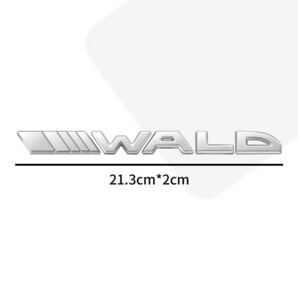 WALD ヴァルド シルバーメッキ エンブレム■BMW メルセデスベンツ アウディ レクサス セルシオ クラウン アルファード N-BOX ヤリスクロスの画像4