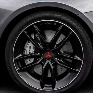 三菱 ホイール センターキャップ【ブラック×レッド】ランサー パジェロミニ デリカD5 ekワゴン ekクロス アウトランダー RVR GTOの画像5