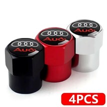 アウディ タイヤ エアーバルブキャップ 4P【レッド】Audi A1 A3 A4 B5 B6 B7 B8 A5 C5 A6 C6 c7 A7 A8 A1 V8 Q3 Q5 Q7 SQ5 S3 S4 S5 S6 _画像7