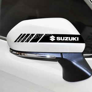  Suzuki door mirror side mirror sticker black Jimny Every Wagon Cross Be Wagon R Alto Spacia Hustler Swift 