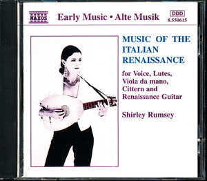 NAXOS シャーリー・ラムゼイ/Shirley Rumsey - イタリア・ルネッサンスの音楽　4枚同梱可能　4EB0000013UZ