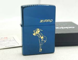 希少 未使用 ヴィンテージ ZIPPO ジッポー 1999年 WINDY ウィンディ ライター ブルーチタン