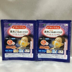 【未使用品/インボイス登録店/TO】花王 めぐりズム 蒸気でホットうるおいマスク ほのかなラベンダー ミントの香り 2枚　MZ0325