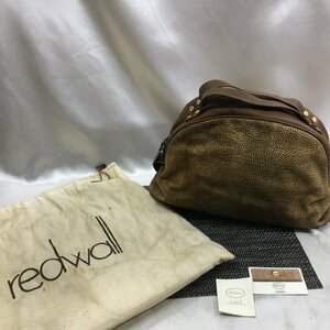 【中古品/TO】ボルボネーゼ BORBONESE ハンドバッグ うずら柄 redwall イタリア製 RS0414/0003