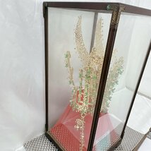 【中古品/KU】朝鮮美術『天馬塚金冠 GOLD CROWN』新羅時代王冠写し ガラスケース入　国際平和大賞　世界平和賞国際審議会　IS0427_画像5