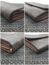 【中古品/インボイス登録店/TO】LOUISVUITTON LV ルイヴィトン モノグラム ポルトフォイユ サラ M61734 二つ折り 長財布 RS0404/0110_画像7