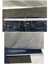 【中古品/TO】マウジー moussy EST2000 デニム パンツ ジーンズ コットン 25 紺 ネイビー RS0418/0005_画像7