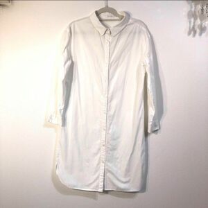 白　ロングシャツブラウス　アルシーヴ