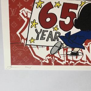 DEATH NYC アートポスター 世界限定100枚 スヌーピー SNOOPY ピーナッツ PEANUTS ヴィトン チャーリーブラウン ポップアート 現代アート の画像3