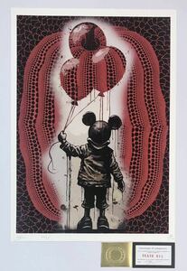 DEATH NYC art poster worldwide limitation 100 sheets pop art Bank si-banksy Mickey Mouse tizma Land . interval . raw pumpkin present-day art 