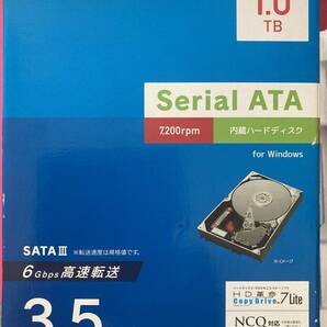 I-O DATA 3.5インチ 7200rpm 内蔵ハードディスク 1.0TB  未使用品 送料無料の画像1