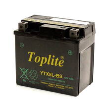 YTX5L-BS YAMAHA BJ50 耐震バッテリー 台湾ユアサ 第２ブランド Toplite トップライト 出荷前に充電 液入れ作業不要 安全_画像3