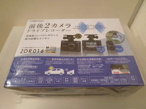 【期間限定特価・新品未開封品・安心のメーカー保証付】●コムテック(COMTEC) 200万画素、前後2カメラドライブレコーダー ZDR016●