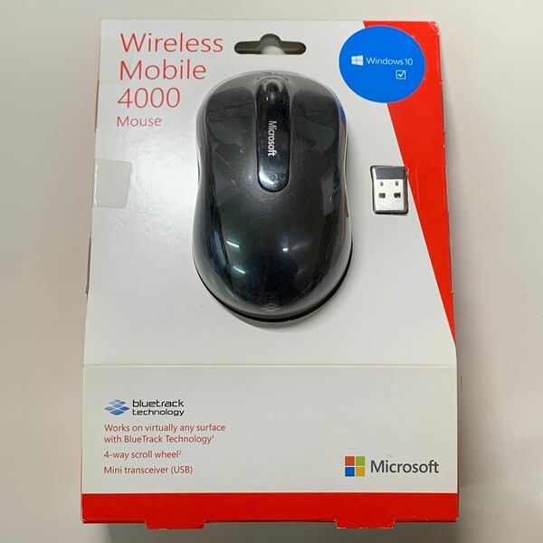【新品未開封】Microsoft Wireless Mobile Mouse 4000 並行輸入品