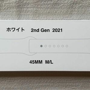 Apple Watch 純正バンド 45mm ホワイト スポーツバンド- M/L 