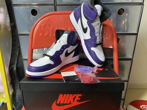 ＜1円〜新品未使用・送料無料＞NIKE AIR JORDAN 1 RETRO HIGH OG COURT PURPLE 555088-500 US10.0 ナイキ エアジョーダン オンライン購入