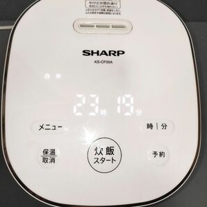 SHARP 炊飯器 3合炊き KS-CF05A-W