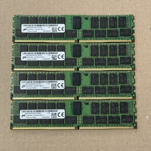 Micron PC4-2400T DDR4-2400 32GB x 4枚 128GB ECC Registered 動作確認済み