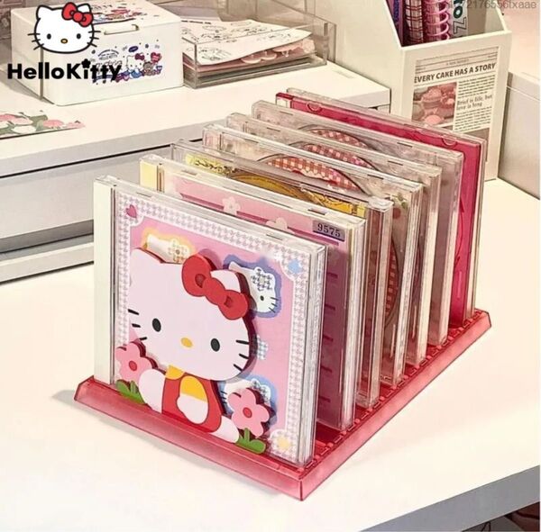 ハローキティ サンリオ レトロ スタンド 収納 インテリア CDスタンド オタ活