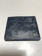 【中古】ポーター ＰＯＲＴＥＲ 二つ折り財布 カモフラ_画像1