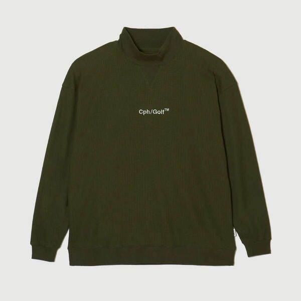 Captains Helm Golf THERMAL MOCK NECK LS TEE OLIVE XL モックネック　サーマル　