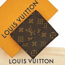 ★美品★【457】LOUIS VUITTON ルイヴィトン モノグラム ポルトモネビエ カルトクレディ 三つ折り 財布 ウォレット 小銭入れ M61660_画像1