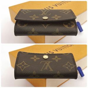 ★中美品★【A409】LOUIS VUITTON ルイヴィトン モノグラム ミュルティクレ6 6連 キーケース 鍵入れ ブラウン系 M62630/CT0045の画像7