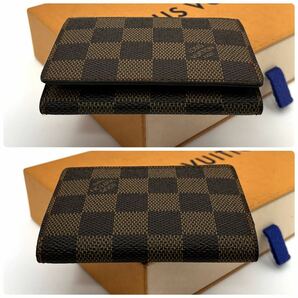 ★未使用に近い極美品★【A423】LOUIS VUITTON ルイヴィトン ダミエ アンヴェロップカルトドゥヴィジットカード入れ 名刺入れN62920/CA1003の画像7