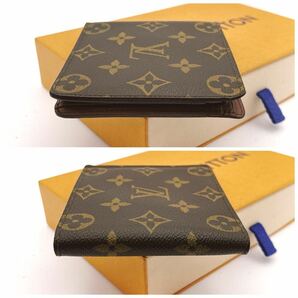 ★外観ほぼ極美品★【A441】Louis Vuitton ルイヴィトン 財布 モノグラム ポルトモネビエ・モネ二つ折り財布 小銭入れありM61669/RA0940の画像8