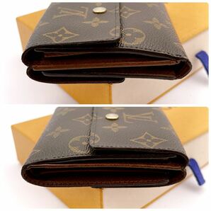 ★美品★【A446】LOUIS VUITTON ルイヴィトン モノグラム ポルトフォイユ・エリーズ 三つ折り財布 WホックM61654/SP0072の画像8