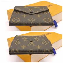 ★美品★【457】LOUIS VUITTON ルイヴィトン モノグラム ポルトモネビエ カルトクレディ 三つ折り 財布 ウォレット 小銭入れ M61660_画像7