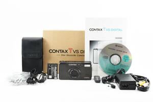  rare original box attaching * finest quality goods * CONTAX TVS DIGITAL digital titanium black Titanium Black compact digital camera (3816)