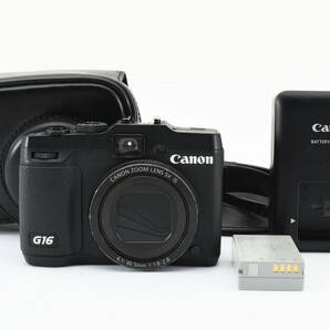 革ケース付 ★極上品★ Canon キヤノン PowerShot G16 コンパクトデジタルカメラ (3899)の画像1