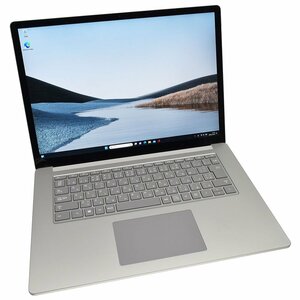 1円スタート Surface Laptop 3 15インチ 1873　Ryzen 5 2.1GHz 8GB SSD256GB プラチナ 中古品 12-4