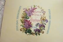 フランスアンティーク ＊サボンラベル savon extra fin heliotrope_画像2