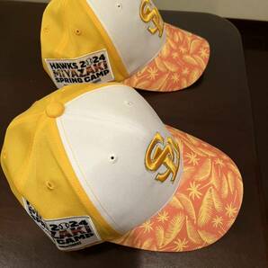 ３つ 3個 福岡ソフトバンクホークス 帽子 キャップ 2024 宮崎 キャンプ 非売品 非売品 送料別の画像1