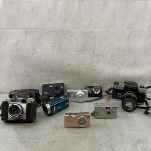[4-194]RICOH MAX RHKEN OPTICAL フィルムカメラ デジカメ IXY DIGITAL200 CASIO EXILIM Canon Canonflex Everio エブリオ　まとめ売り