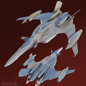 1/144 YF-29 デュランダル 3Dプリント Durandal 未組立 宇宙船 宇宙戦闘機 Spacecraft Space Ship Space Fighter SF