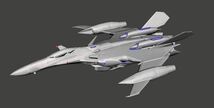 1/144 YF-29 デュランダル 3Dプリント Durandal 未組立 宇宙船 宇宙戦闘機 Spacecraft Space Ship Space Fighter SF_画像2