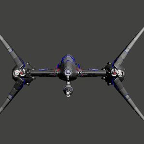 1/144 バリアブル・グラージ 3Dプリント ヴァリアブル・グラージ VARIABLE GLAUG 未組立 宇宙船 宇宙戦闘機 Space Ship Space Fighterの画像9