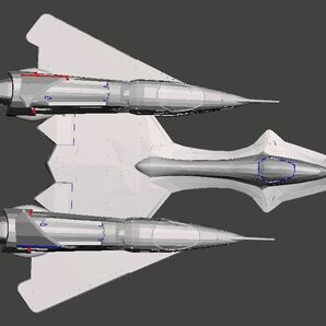 1/144 VF-14 ヴァンパイア 3Dプリント VAMPIRE 未組立 宇宙船 宇宙戦闘機 Spacecraft Space Ship Space Fighter SFの画像6