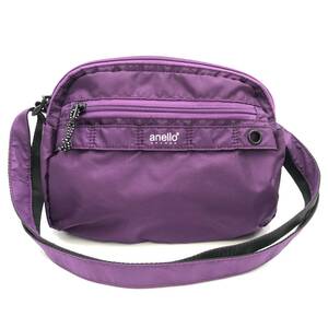 【anello GRANDE】ショルダーバッグ アネロ パープル 紫 鞄 レディース