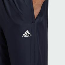 ★アディダス adidas 新品 メンズ 撥水 除湿 防風 軽量 トリコット 裏起毛 ウインド ロングパンツ 紺 Lサイズ [HP1378-L] 四 弐★QWER★_画像3