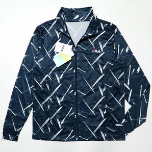 ★フィラ FILA 新品 メンズ 吸水速乾 UVプロテクト 水陸両用 ラッシュガード ジャケット 紺 Mサイズ [413313-NV-M] 一 二 壱★QWERの画像2