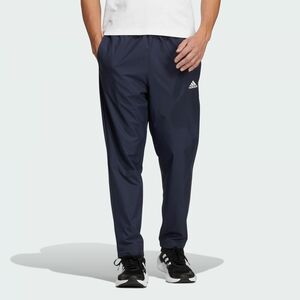 ★アディダス adidas 新品 メンズ 撥水 除湿 防風 軽量 トリコット 裏起毛 ウインド ロングパンツ 紺 Mサイズ [HP1378-M] 四 壱★QWER★